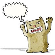cartoon roaring bear N3