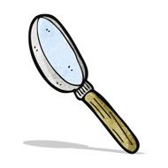 Cartoon Magnifying Glass N18