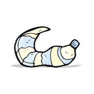 squeezed tube of toothpaste cartoon