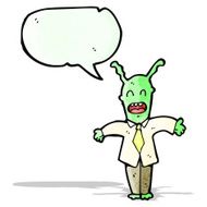 cartoon little alien N16