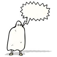 cartoon spooky ghost N36