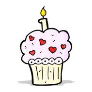 cartoon cupcake N48