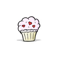 cartoon cupcake N49