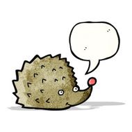 Funny Cartoon Hedgehog N3