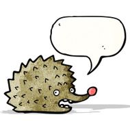 Funny Cartoon Hedgehog N4