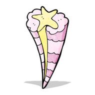 cartoon shooting star symbol