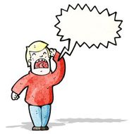 cartoon shouting man N21
