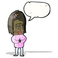 cartoon nervous woman N5