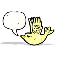 cute flying bird cartoon N2