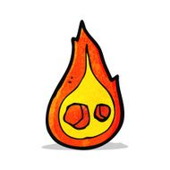 flaming rocks cartoon N2