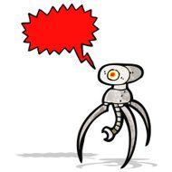 futuristic robot cartoon