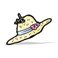cartoon summer bonnet