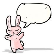 cartoon pink bunny rabbit N7