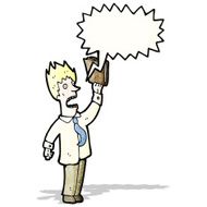shouting businessman cartoon