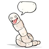 cartoon crazy worm