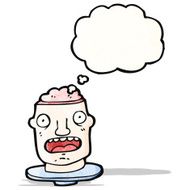 cartoon head on plate N2