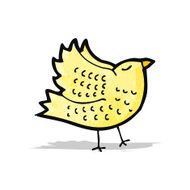 cartoon yellow bird N11