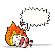 halloween head cartoon