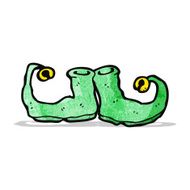 christmas elf shoes cartoon N2