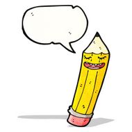 talking pencil cartoon character N3