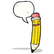 talking pencil cartoon character N4