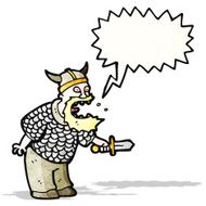 shouting viking cartoon