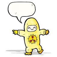 man in radiation suit cartoon