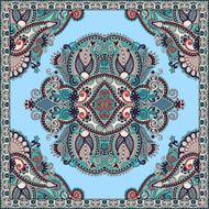 Traditional ornamental floral paisley bandanna N419