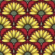 Seamless Floral Pattern (Vector) Hand Drawn Texture N20