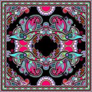 Traditional ornamental floral paisley bandanna N420