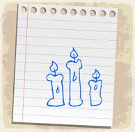 candles halloween symbol cartoon illustration