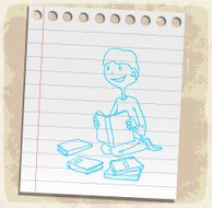 Cartoon book illustration