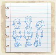 Cartoon sport illustration