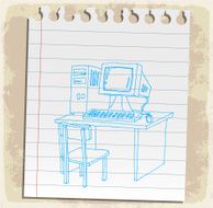 Cartoon computer internet illustration