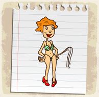 Cartoon striper illustration