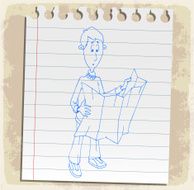 Cartoon map illustration