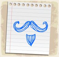 Cartoon beard illustration
