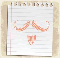 Cartoon beard illustration N2