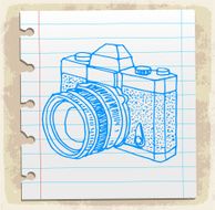 Cartoon old camera illustration N2