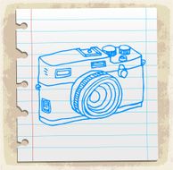 Cartoon old camera illustration N3