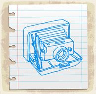 Cartoon old camera illustration N4