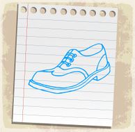 Cartoon shoe illustration