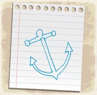 Cartoon anchor illustration