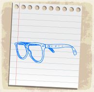 Cartoon glasses illustration