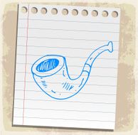 Cartoon pipe illustration