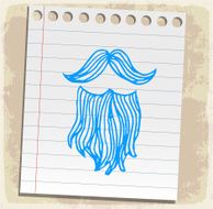 Cartoon beard illustration N3