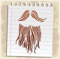 Cartoon beard illustration N4