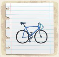 Cartoon bicycle illustration