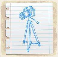 Cartoon camera illustration