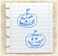 pumpkin halloween symbol cartoon illustration